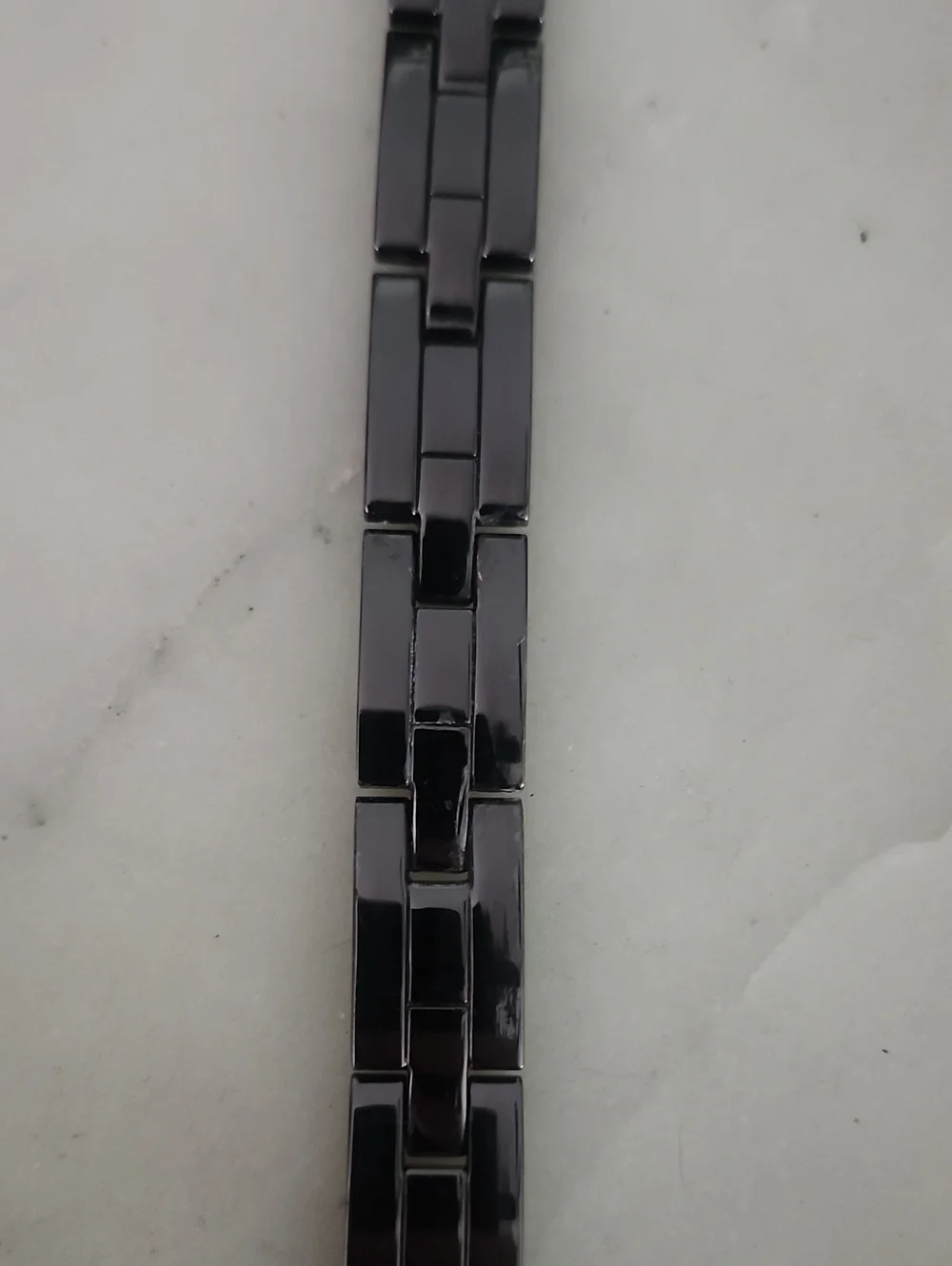 Gunmetal Black Stainless Steel Link Bracelet for Men